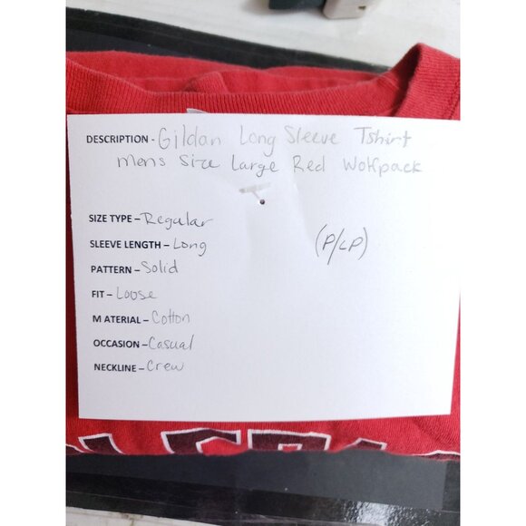 NC State Wolfpack Long Sleeve Shirt Men's Size Large Red - Picture 7 of 7